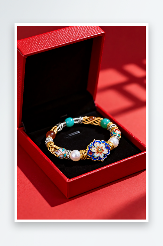 精致新年春节珠宝首饰黄金摄影图-众图网