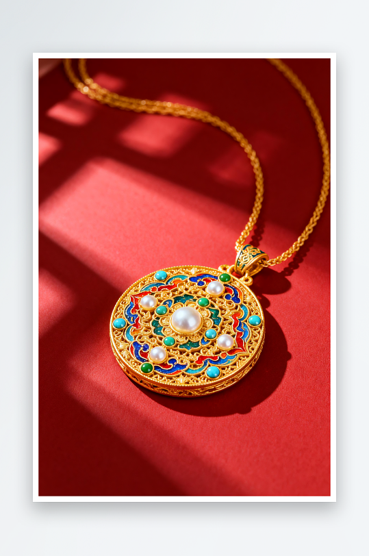 精致新年春节珠宝首饰黄金摄影图-众图网