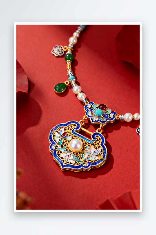 精致新年春节珠宝首饰黄金摄影图-众图网