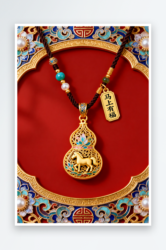 精致新年春节珠宝首饰黄金摄影图-众图网
