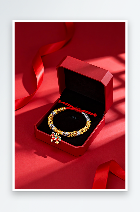 精致新年春节珠宝首饰黄金摄影图-众图网