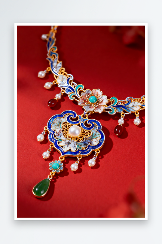 精致新年春节珠宝首饰黄金摄影图-众图网