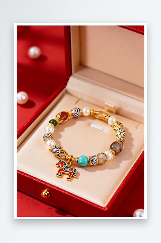精致新年春节珠宝首饰黄金摄影图-众图网