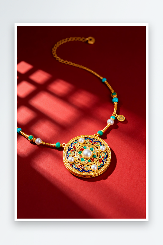 精致新年春节珠宝首饰黄金摄影图-众图网