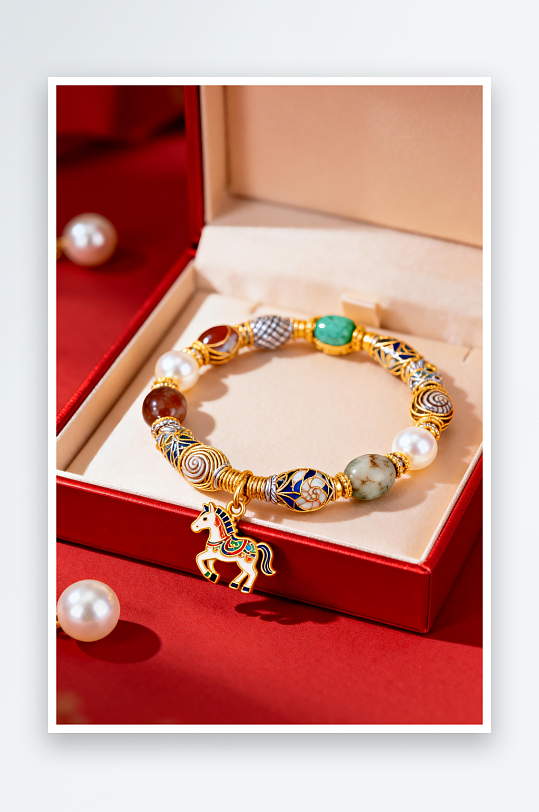 精致新年春节珠宝首饰黄金摄影图-众图网