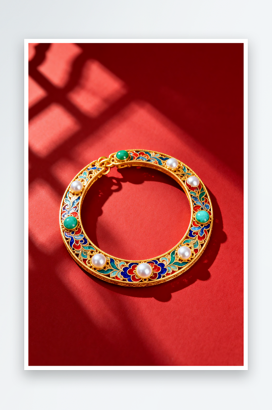 精致新年春节珠宝首饰黄金摄影图-众图网