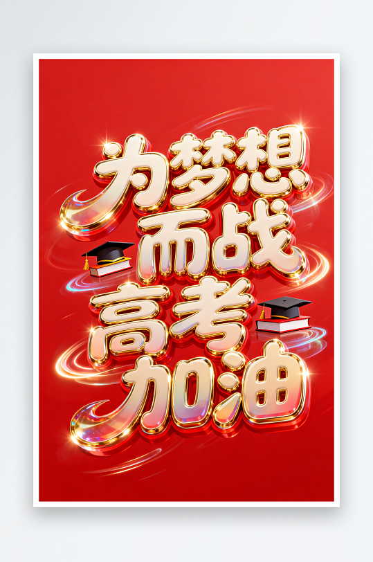 百日誓师高考加油艺术字字体设计-众图网