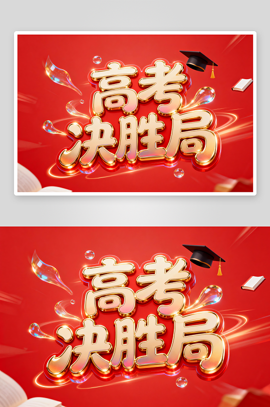 百日誓师高考加油艺术字字体设计-众图网