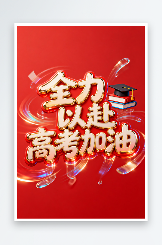 百日誓师高考加油艺术字字体设计-众图网