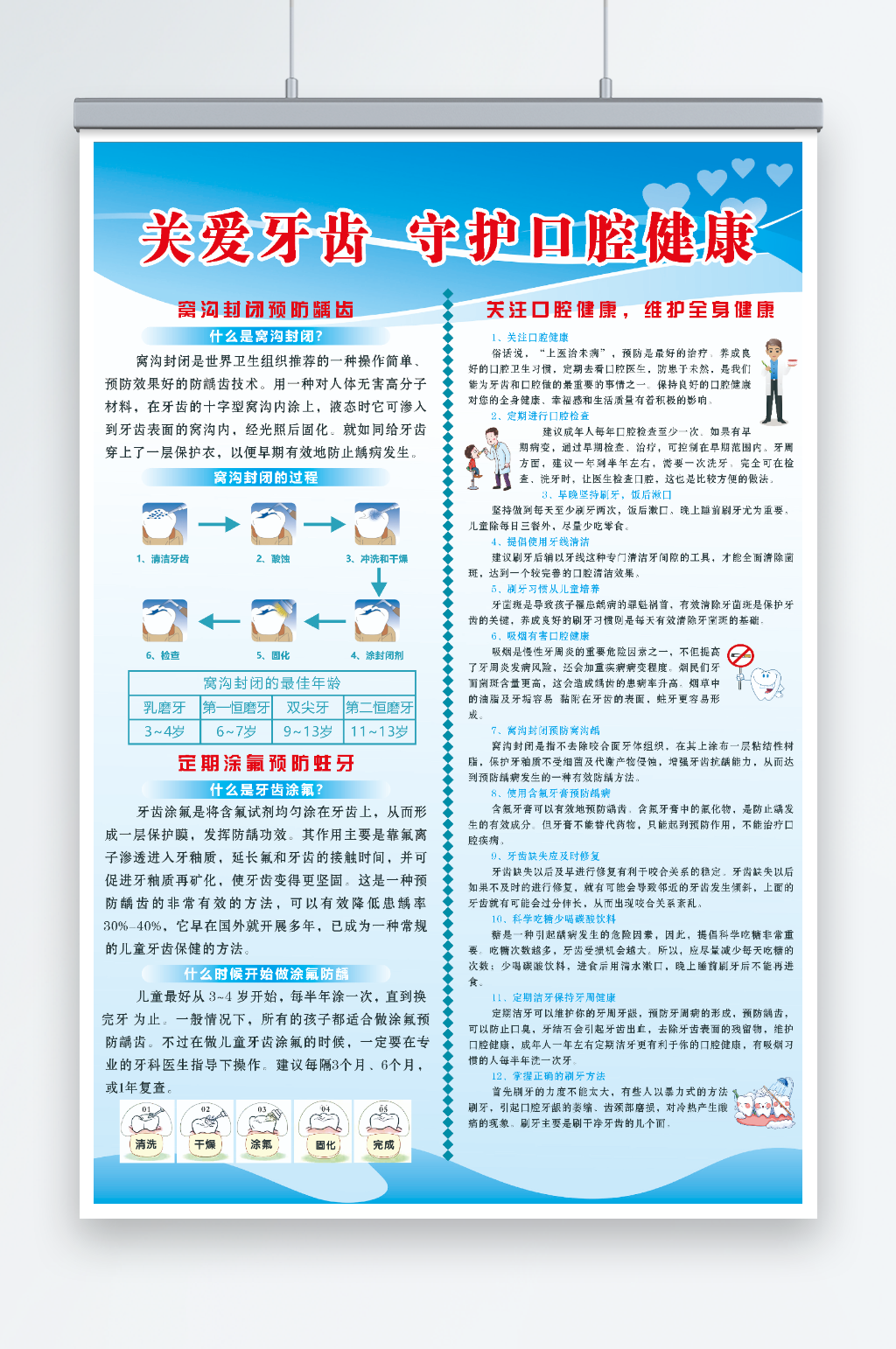 关爱牙齿守护口腔健康素材