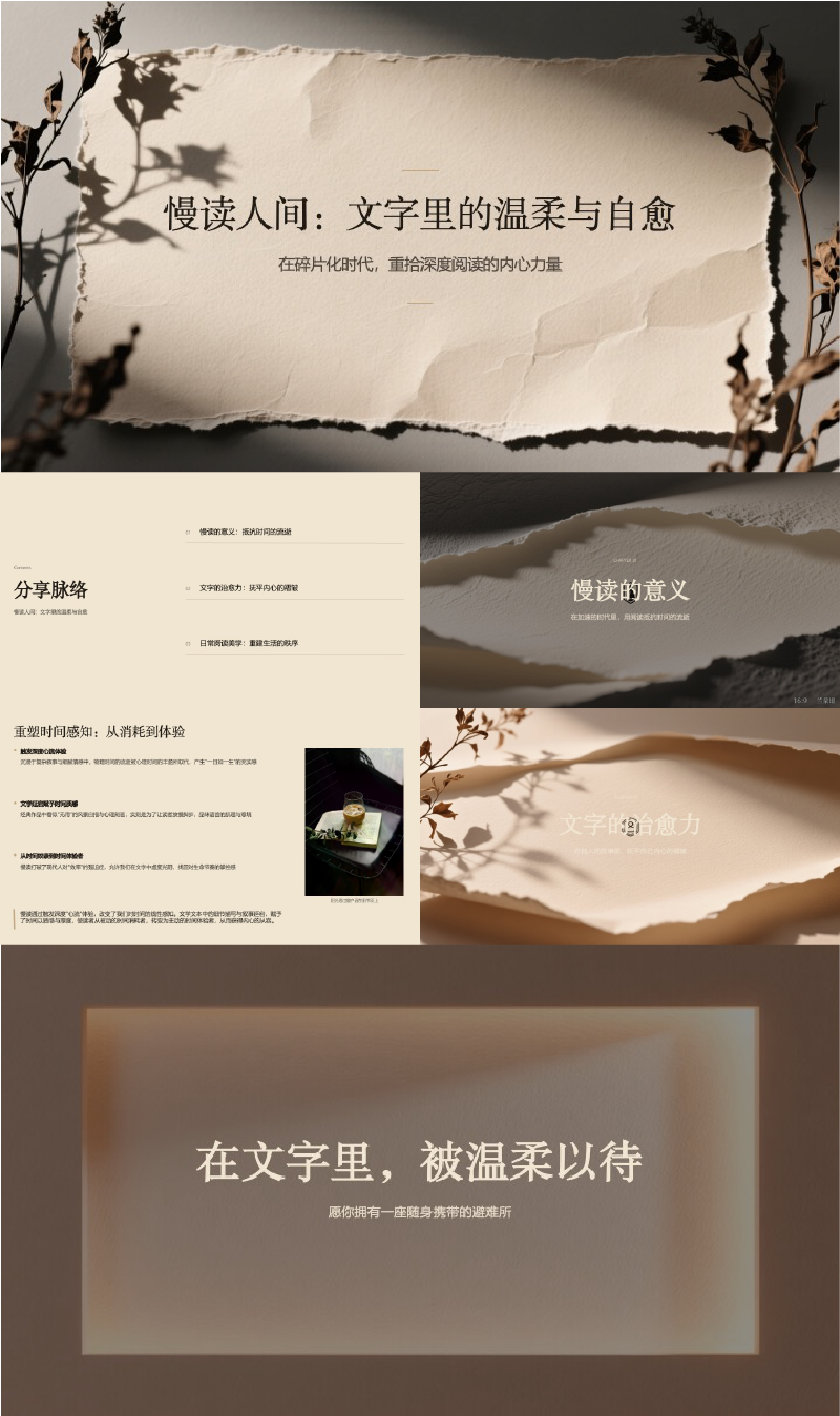 慢读人间文字里的温柔与自愈素材