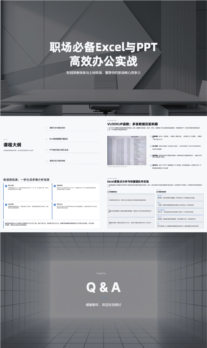 职场必备Excel与PPT高效办公实战素材