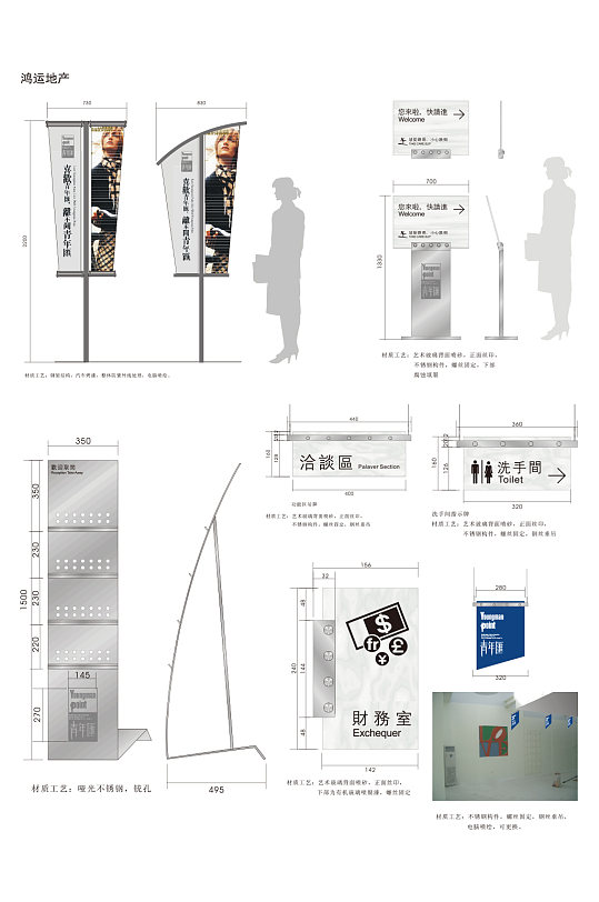 地产小区导视标识系统图片-地产小区导视标识系统素材下载-众图网