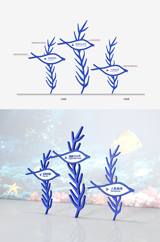 海洋公園室外異形導(dǎo)視