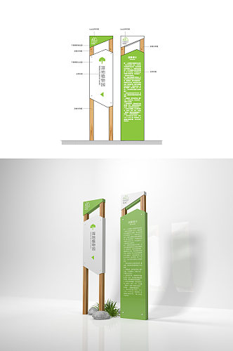 园区温馨提示公园温馨提示导视设计