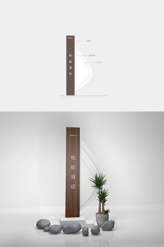 古镇导视立牌极简导视立牌立即下载酒店民宿导视立牌古镇简介立牌立即