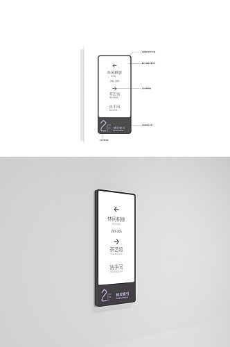 楼层索引牌楼层指引贴牌导视