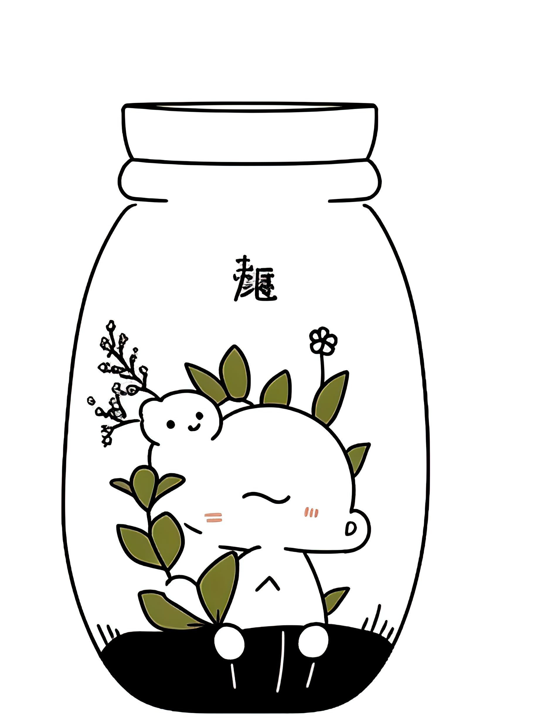 Q版简约可爱小人画风格小萌物素材