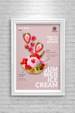 冰淇淋创意海报设计