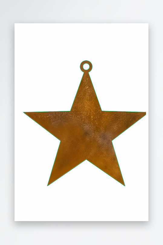 复古金属五角星挂件-众图网