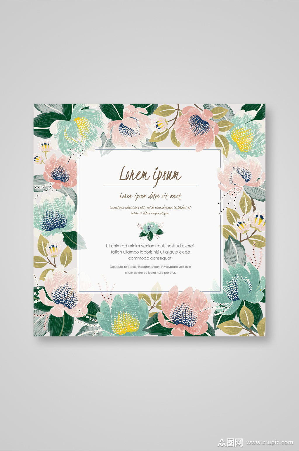 免抠元素花卉背景素材模板下载-编号321083-众图网