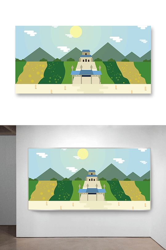 手绘绿叶海报图片-手绘绿叶海报设计素材-手绘绿叶海报模板下载