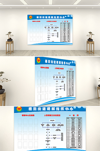 交警公安军队指挥中心党建文化墙