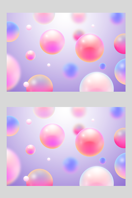 梦幻泡泡背景彩色儿童3d小球背景