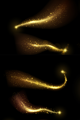 金色光晕金色光芒粒子素材视频光效光芒