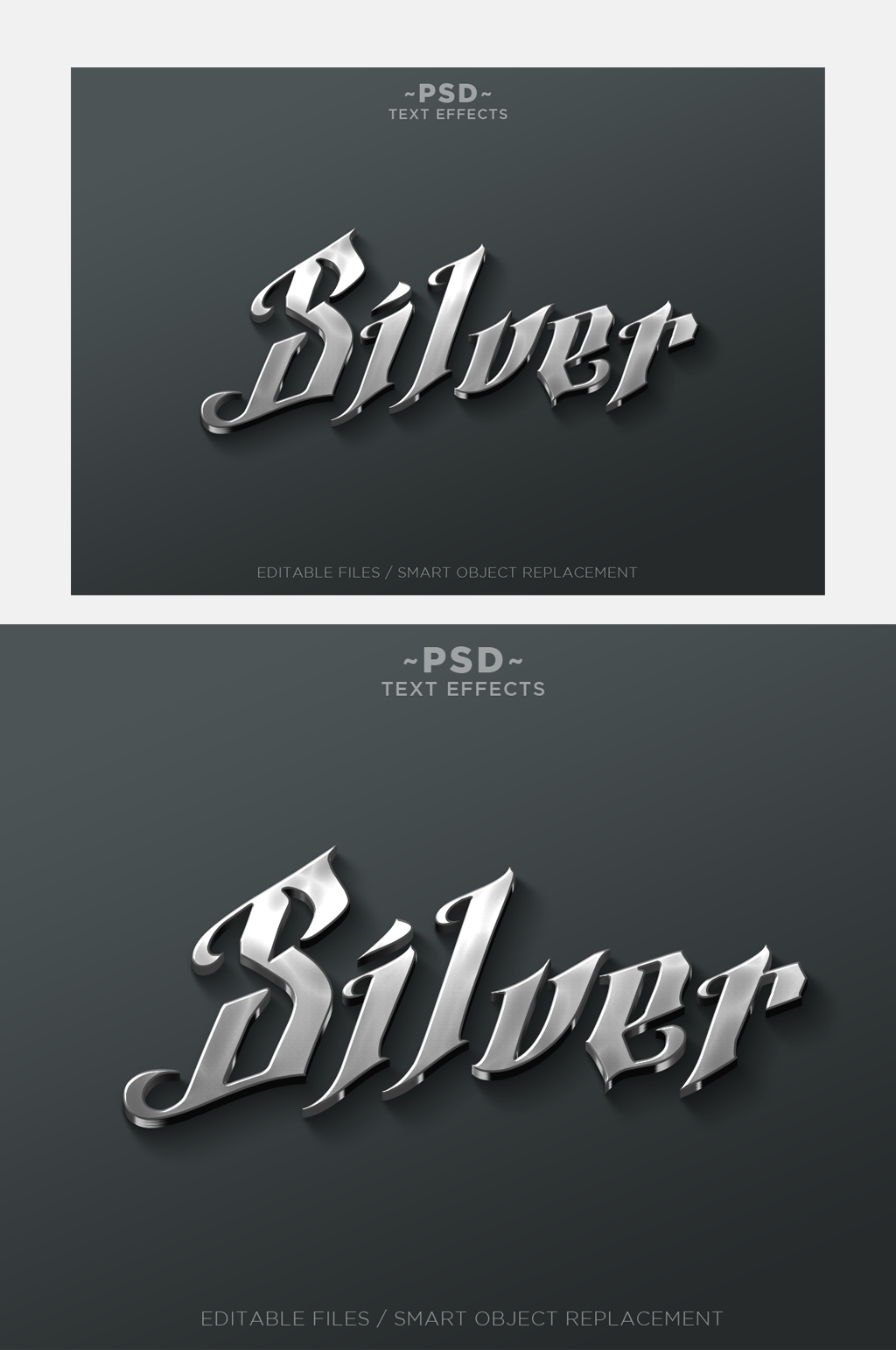不锈钢3d立体字体设计样机素材