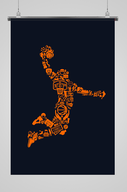 篮球图案背景设计