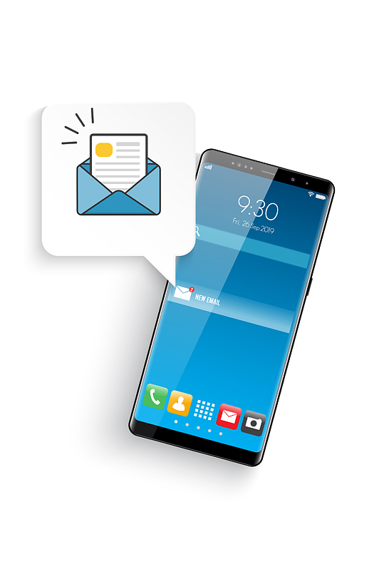 智能手机界面设计ui界面邮件信息提示设计