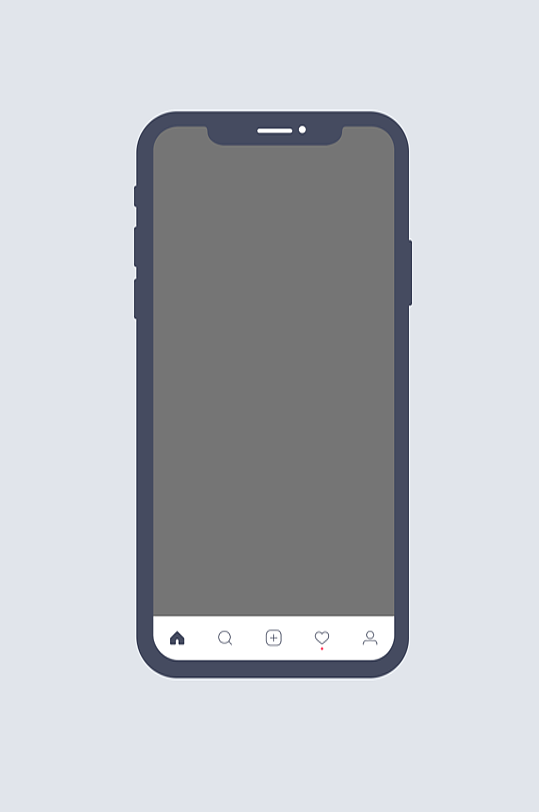 苹果手机UI展示海报样机模板设计