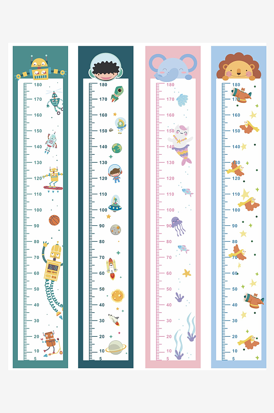 卡通动物身高尺寸设计