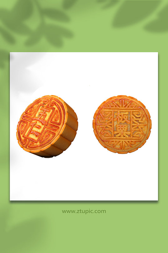 中秋节3D立体真实月饼模型PNG免抠元素-众图网