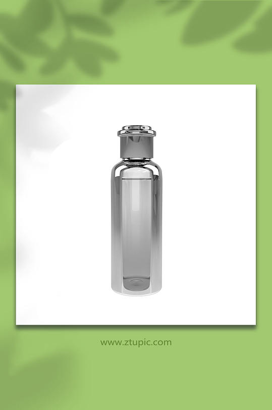 高水乳瓶化妆品3D立体模型PNG免抠元素-众图网