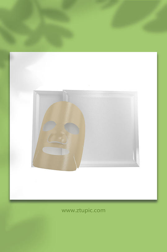 面膜化妆品3D立体模型PNG免抠元素-众图网