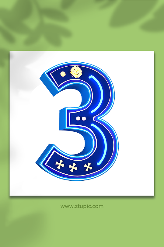 c4d立体数字图片-c4d立体数字素材下载-众图网