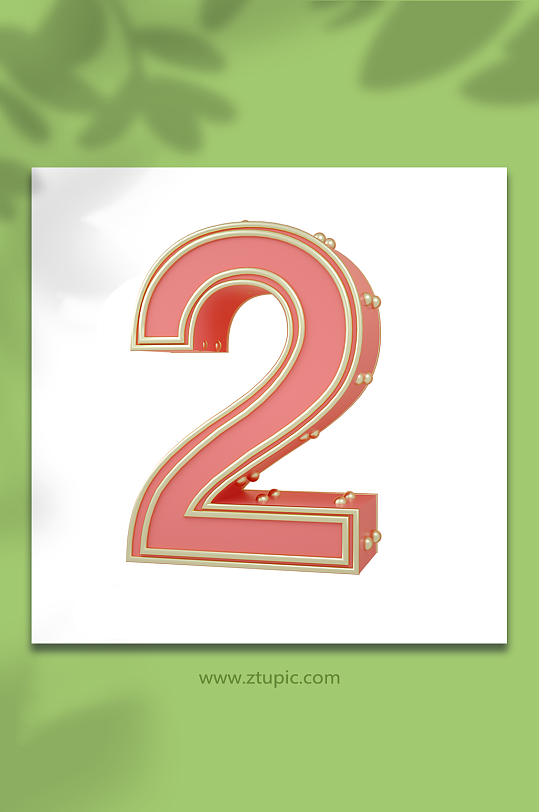 c4d立体数字图片-c4d立体数字素材下载-众图网