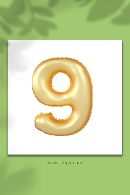 c4d字体设计png免抠元素立体字模型9