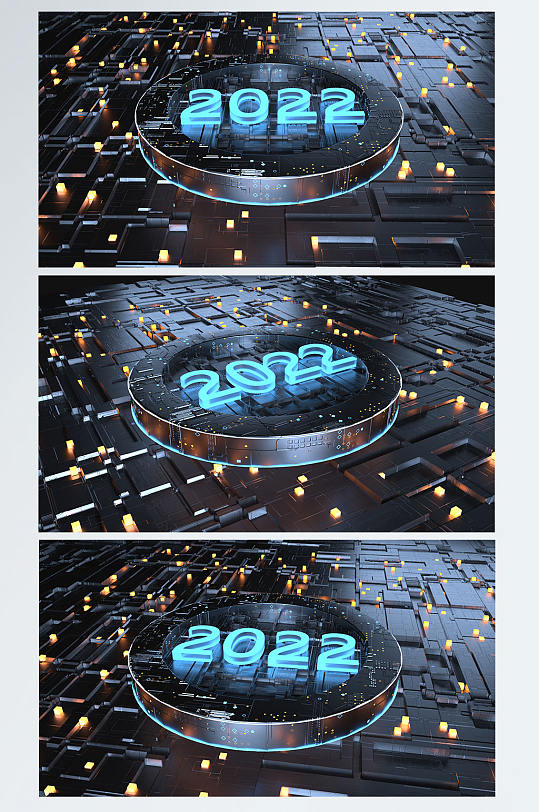 智能科技空間C4D背景3D模型場(chǎng)景