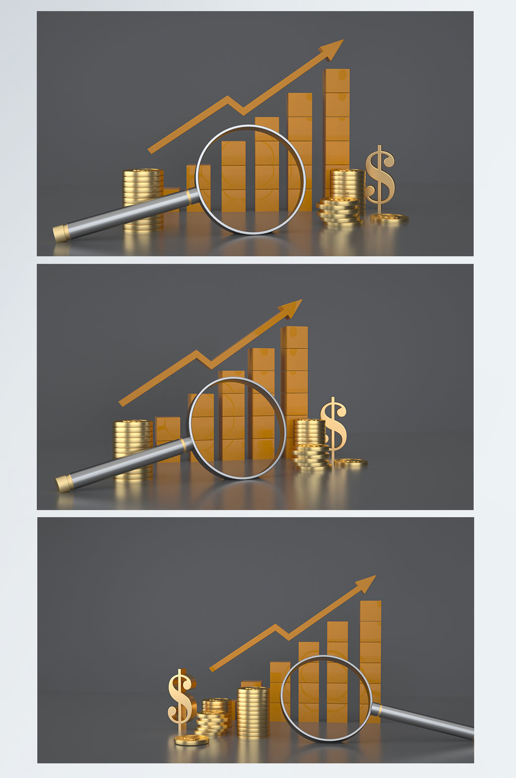 3D模型背景金融理財(cái)走勢(shì)元素C4D背景圖素材