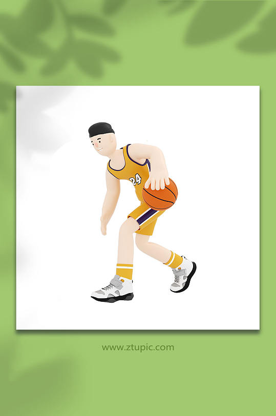 3D打篮球立体C4D模型PNG免抠元素-众图网