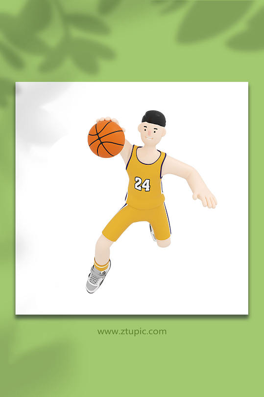 3D打篮球立体C4D模型PNG免抠元素-众图网