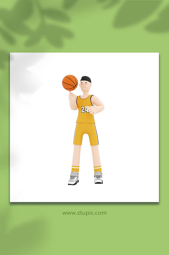 3D打篮球立体C4D模型PNG免抠元素-众图网