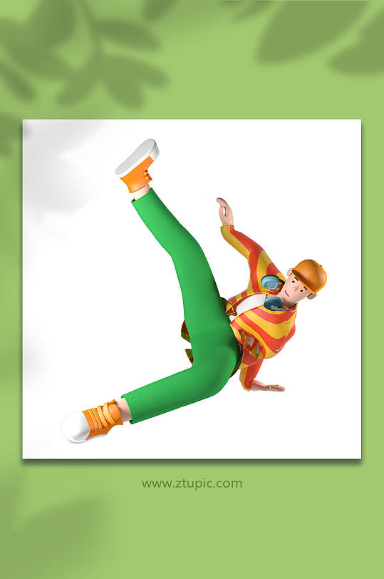 3D舞蹈人物立体C4D模型PNG免抠元素-众图网