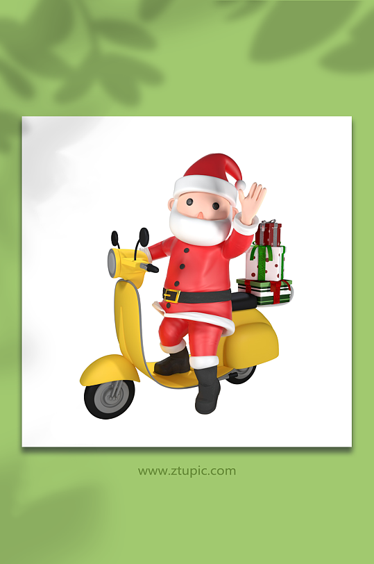 3D圣诞人物C4D模型PNG免抠元素-众图网