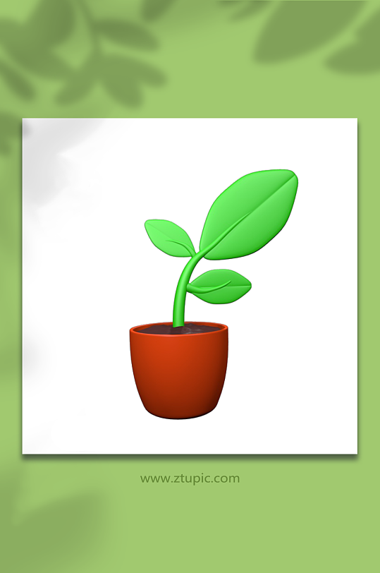 3D春季植物C4D模型PNG免抠元素