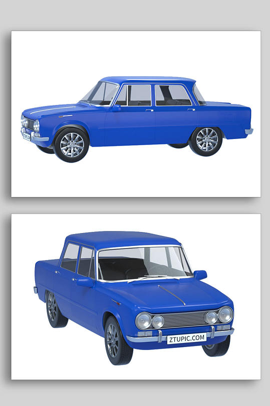 3D汽车C4D模型PNG免抠元素-众图网