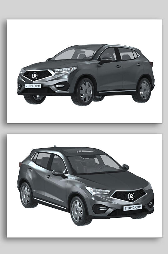 3D汽车C4D模型PNG免抠元素-众图网